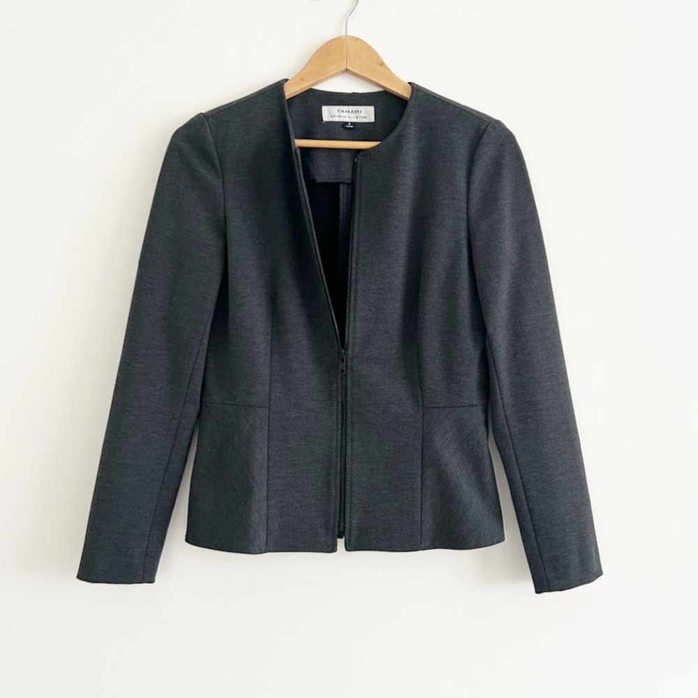 Tahari zip up professional jacket